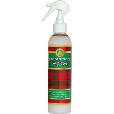 Spray desodorizante y desenredante para perros y gatos Botanical Body Splash de Scentament Spa Harvest Apple, botella de 8 onzas líquidas