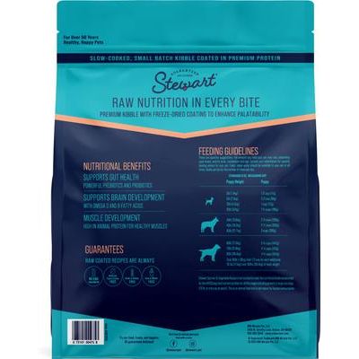 Alimento liofilizado para cachorros con ingredientes limitados de salmón crudo rebozado, bolsa de 10 lb