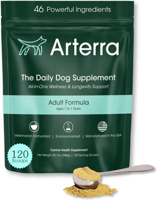 The Daily Dog Supplement Powder Multivitamin for Adult Dogs, 30 Scoops