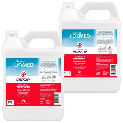 OxyMed Medicated Itch Relief Oatmeal Dog Conditioner Treatment Rinse, 1-gal bottle