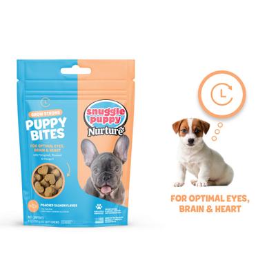 Suplemento masticable suave con sabor a salmón Bites Grow Strong, 60 unidades