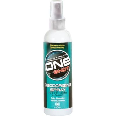Spray desodorante One Shot para perros, gatos y el hogar, botella de 4 onzas líquidas