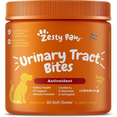 Urinary Trac Bites, Sistema Inmune, soporte Vejiga y Riñón, Perro. 90 chews