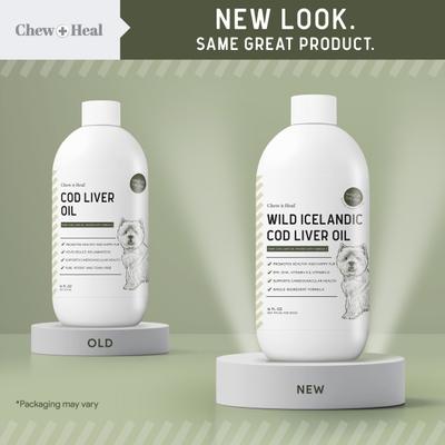 Aceite de hígado de bacalao silvestre, aceite de salmón alternativo, suplemento líquido para la piel y el pelaje de perros, botella de 16 onzas líquidas