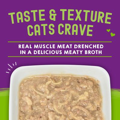 Carnivore Cravings Duck & Chicken Flavored Shredded Wet Cat Food, 2.8-oz pouch, case of 24