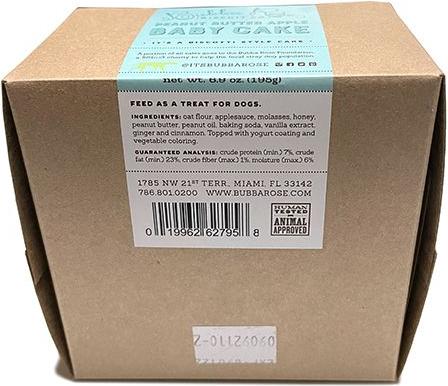 Natural Peanut Butter Flavored Blue Dog Birthday Baby Cake Crunchy Dog Treat, 1 count