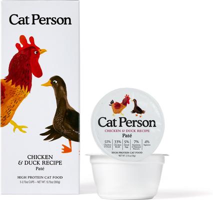 Cat Person by Weruva Chicken & Turkey Variety Pack Grain-Free Pate Wet Cat Food, 2.75-oz cup, case of 8