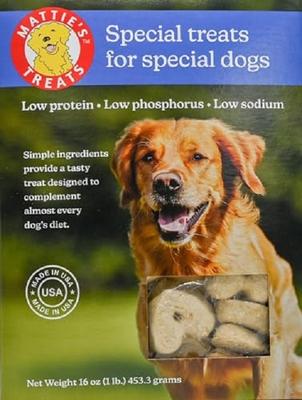 Low Protein, Low Phosphorus, Low Sodium Crunchy Dog Treats, 1-lb box