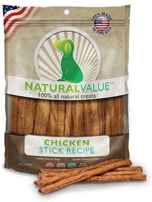 Natural Value Chicken Dog Jerky Treat, 14-oz bag