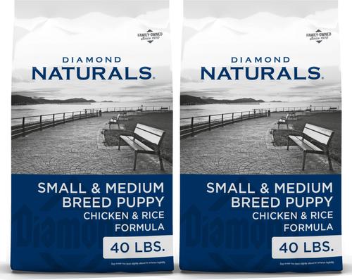 Naturals Small & Medium Breed Puppy Formula Dry Dog Food, 40-lb bag