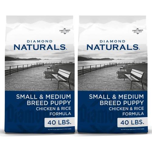 Alimento seco para cachorros de razas pequeñas y medianas Naturals, bolsa de 40 lb