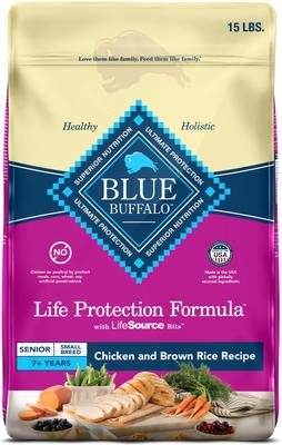 Life Protection Formula Small Breed Senior Chicken & Brown Rice Recipe Dry Dog Food, 5-lb bag