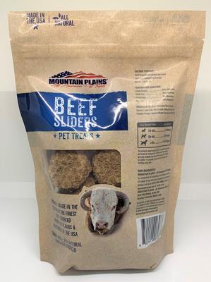 Golosinas para perros Beef Sliders sin cereales, bolsa de 1 lb