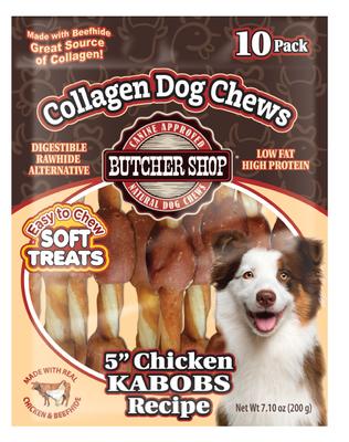 Collagen 5-in Chicken Kabobs Recipe Dog Jerky Treat, 7.1-oz bag