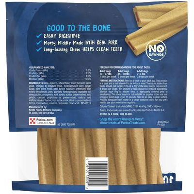 Premios originales de carne real de larga duración para perros pequeños y medianos, 10 unidades