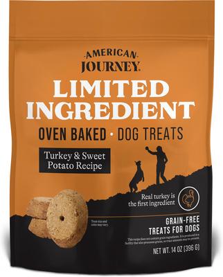 Salmon & Sweet Potato Recipe Limited Ingredient Dog Treats, 14-oz bag
