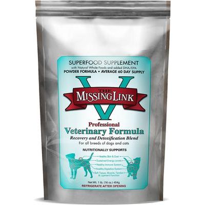 The Missing Link, Professional Veterinary Formula Canine/Feline Recovery & Detox, aceite de pescado + probióticos + cardo mariano + espirulina + vitamina E, 454 g.