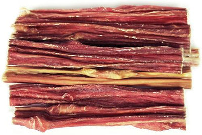 Palitos masticables para perros Bully Junior Bladder Sticks de 5", bolsa de 6 oz