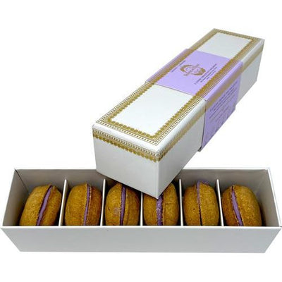 Galletas Macaron para perros hechas a mano y totalmente naturales de lavanda, 6 unidades