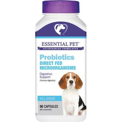 Suplemento en cápsulas de probióticos para el apoyo digestivo de perros, 90 unidades