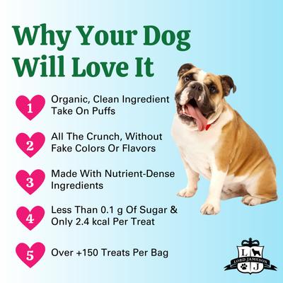 Love Puffs Wild Berri Crunchy Dog Treats, 4-oz bag