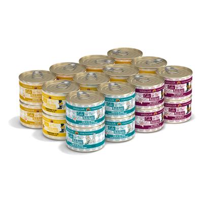 Comida enlatada para gatos sin cereales Cats in the Kitchen Goldie Lox & the 3 Fares Variety Pack, 6 oz, caja de 24