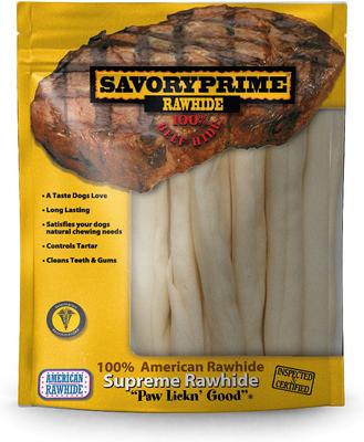 Supreme Rawhide Retriever Rolls 10" Dog Chews, 8 count