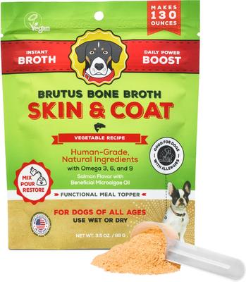 Probiotic Pork Instant Bone Broth Powder Grain-Free Digestive Health Dog Food Topper, 3.5-oz pouch