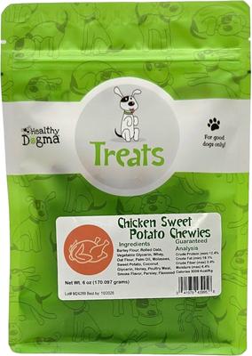 Chicken & Sweet Potato Chewies Grain-Free Dog Treats, 6-oz bag