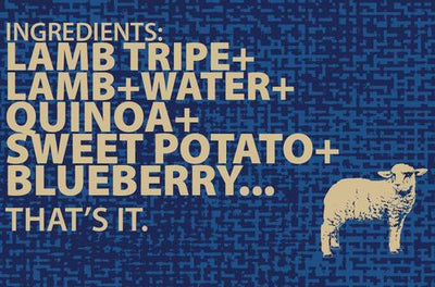 ¡Eso es todo! Alimento enlatado para perros sin cereales, callos de cordero, 355 g (caja de 12)