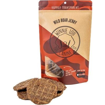 Premios para perros de cecina de jabalí, bolsa de 3.5 oz