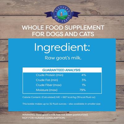 Raw Goat's Milk Classic Freeze-Dried Dog & Cat Treats, 32-oz bottle