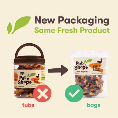 Grain-Free Duck 'n Sweet Potato Dog Treats, 1-lb bag