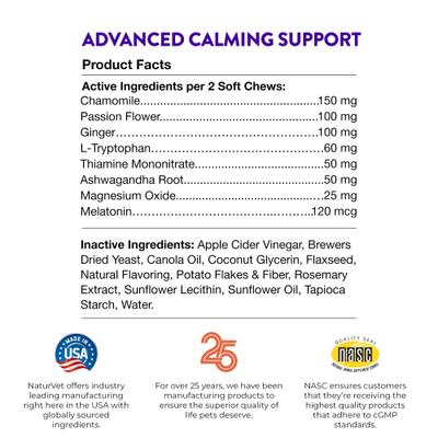 Evolutions Advanced Calming Soft Chews Dog Supplement, 90 count