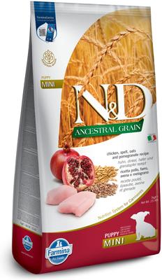 N&D Ancestral Grain Lamb & Blueberry Recipe Puppy Mini Dry Dog Food, 5.5-lb bag