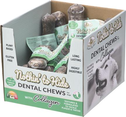 Nothin' to Hide Dental Wave Beef 5-in Dog Chews, 6 count