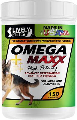 Omega Maxx Fish Oil Large & Giant Dog Soft Chews, 90 count