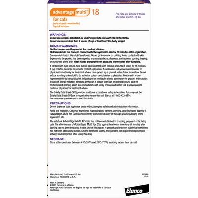 Solución tópica para gatos, 4-8 kg (caja morada), 6 dosis (suministro para 6 meses)