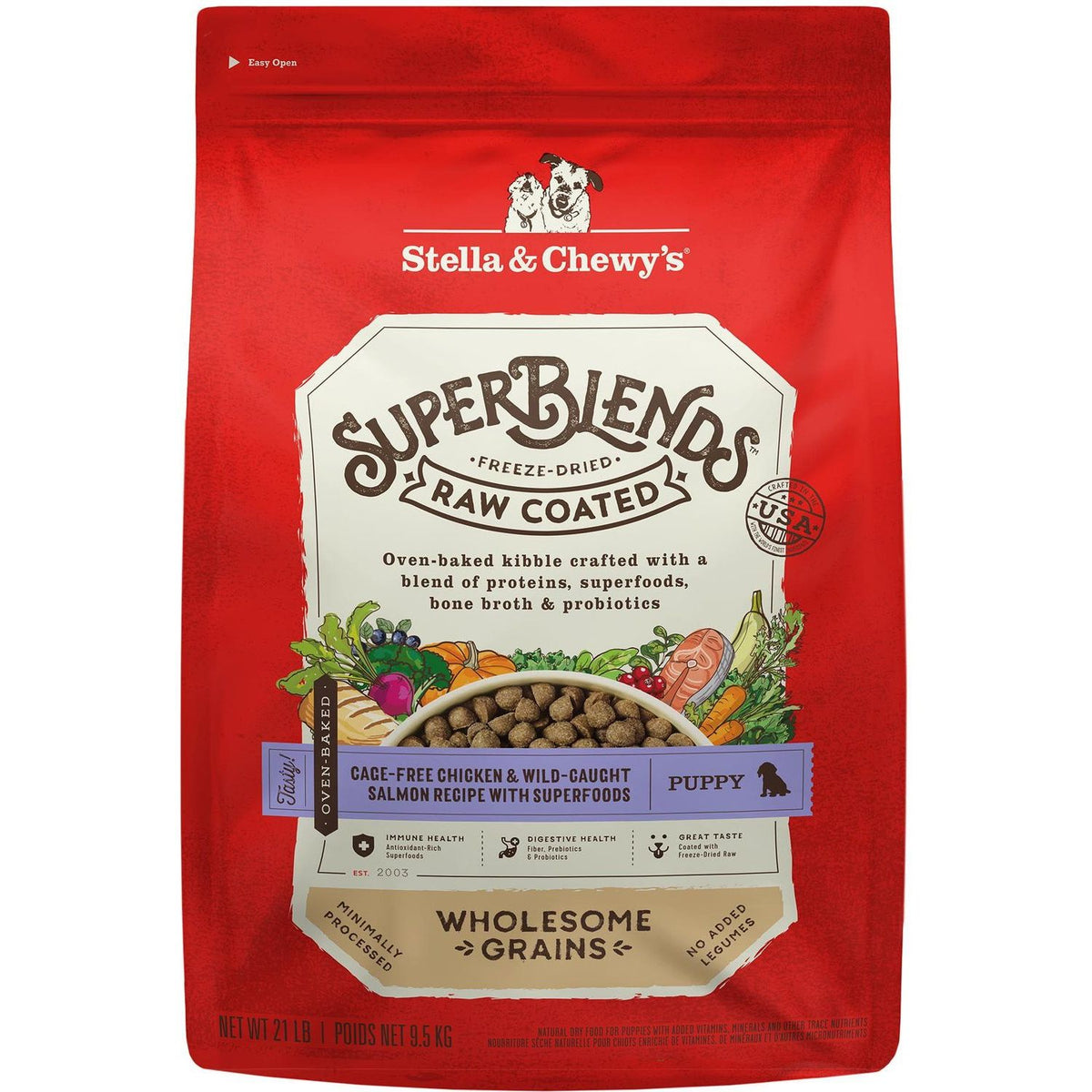 SuperBlends Raw Coated Puppy Chicken & Salmon 9.53 kg