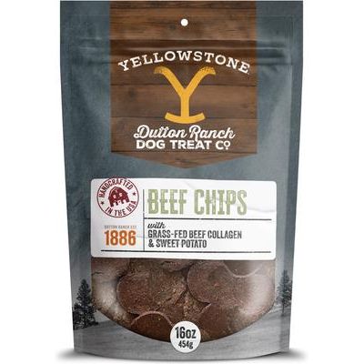 Galletas crujientes de carne de res para perros, bolsa de 8 oz