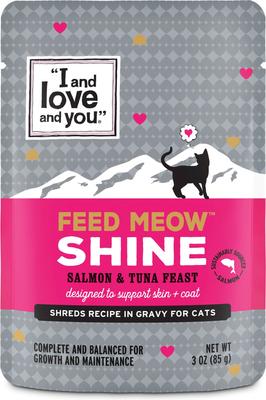 Feed Meow Tummy Tuna & Pumpkin Feast Grain-Free Chunks In Gravy Wet Cat Food, 3-oz pouch, case of 24