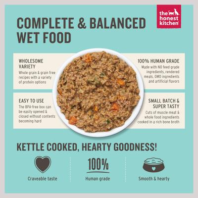 Bundle: The Honest Kitchen Butcher Block Pate Chicken & Super Greens + Butcher Block Pate Beef, Cheddar & Farm Veggies Pate Wet Dog Food