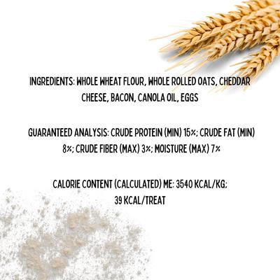 Cheddar N' Bacon Dancin' Bones Crunchy Dog Treats, 12-oz bag