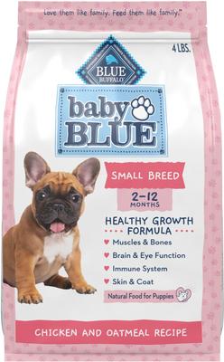 Baby Blue Healthy Small Breed Growth Formula Natural Chicken & Oatmeal Rice Recipe Puppy Dry Food, 8-lb bundle