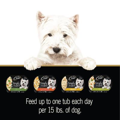 Simply Crafted Chicken Cuisine Complement Adult Wet Dog Food Topper, 1.3-oz tubs, case of 24