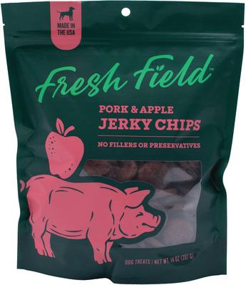 Pork & Apple Non-GMO Jerky Dog Treats, 5-oz bag