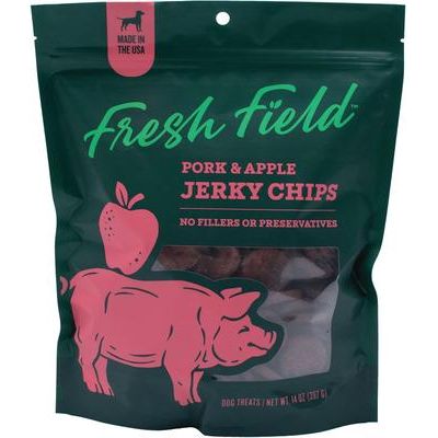 Pork & Apple Non-GMO Jerky Dog Treats, 5-oz bag