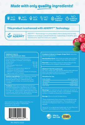 Tear Stain Removal Pork Flavor Soft Chew Dog Supplement, 30 count