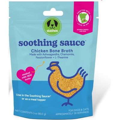 Soothing Sauce Beef Flavor Calming Powder Supplement for Dogs & Cats, 3-oz bag