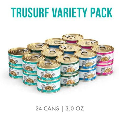 Comida enlatada para gatos TruLuxe TruSurf Variety Pack sin cereales